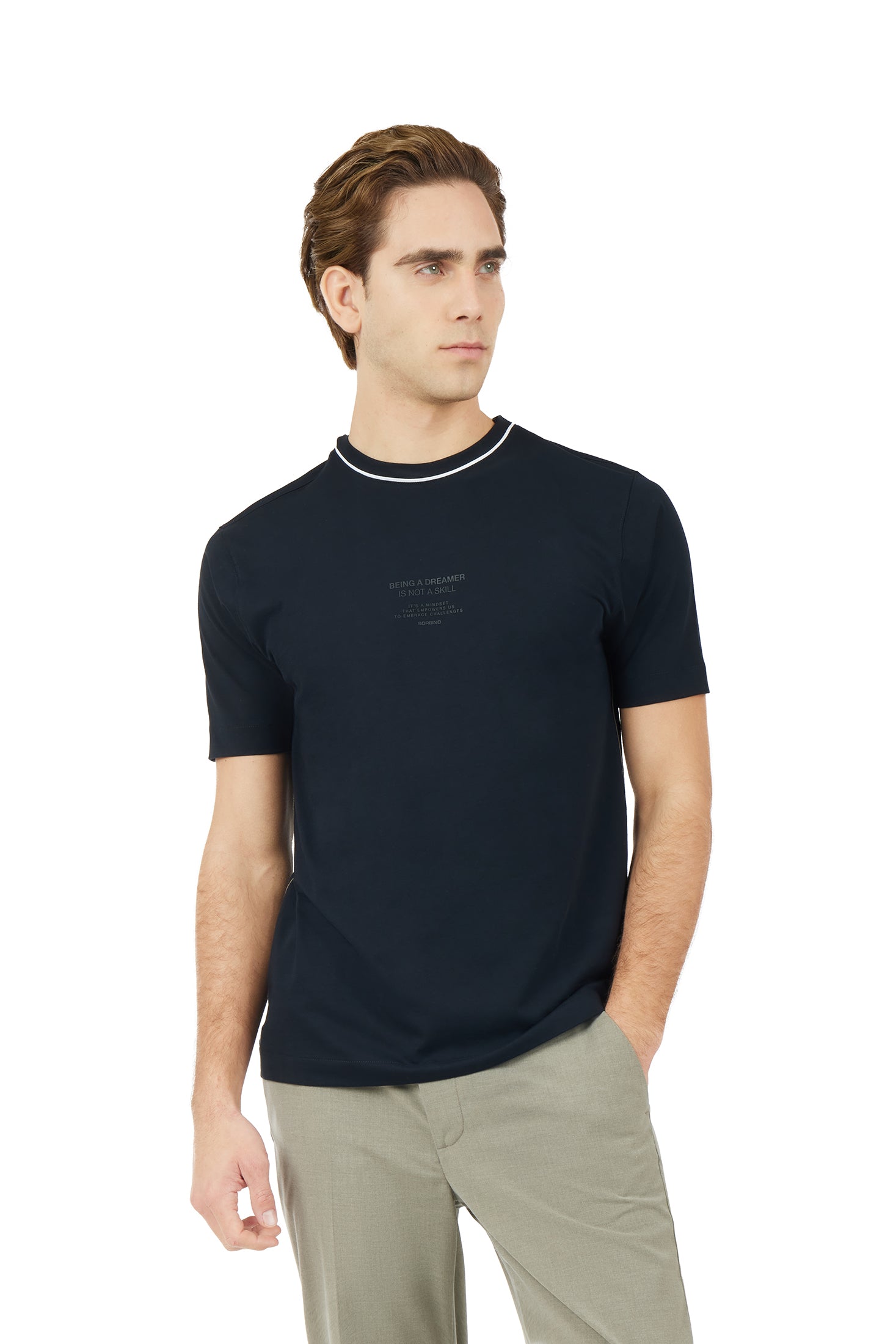 T-shirt con stampa |Colore:Blu/navy