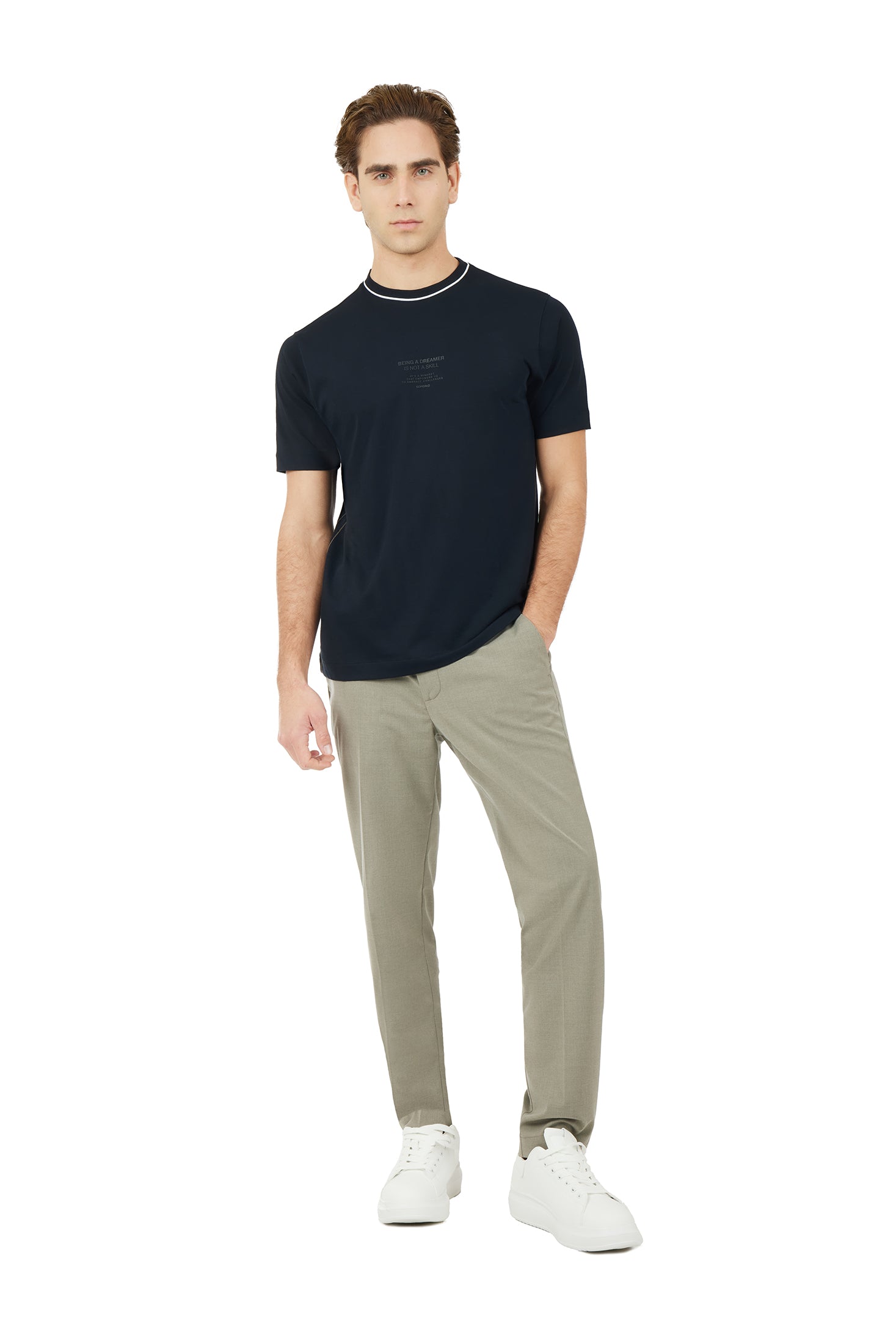 T-shirt con stampa |Colore:Blu/navy