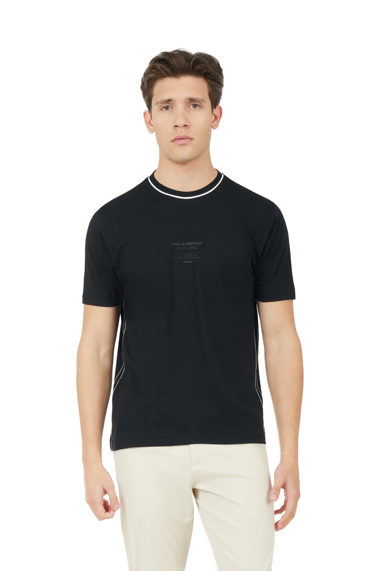 T-shirt con stampa |Colore:Nero