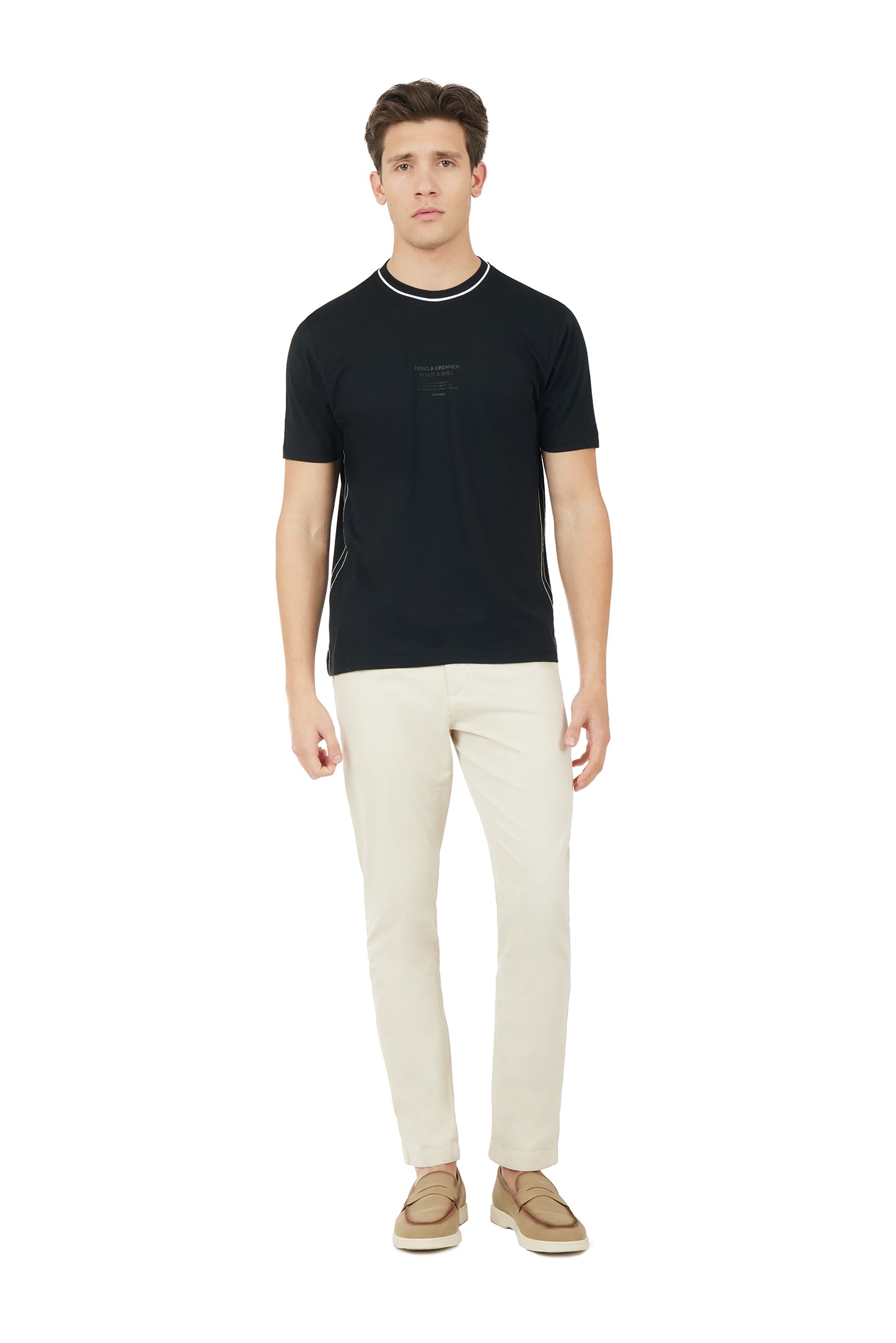 T-shirt con stampa |Colore:Nero