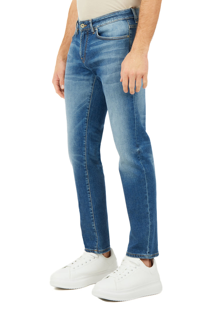 Jeans 5 tasche regular fit lavaggio medio|Colore:Denim