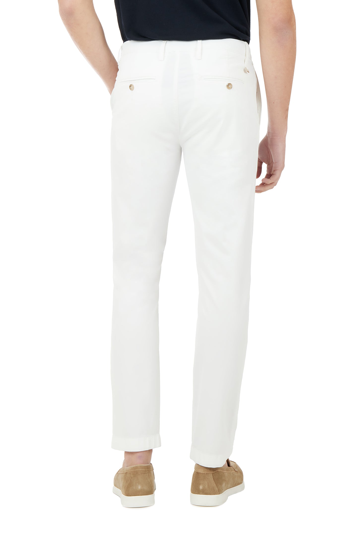 Pantaloni chinos slim fit dobby|Colore:Bianco