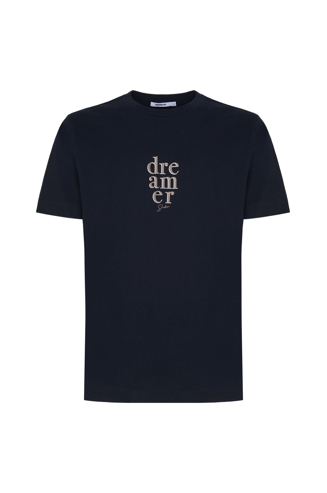 T-shirt con stampa|Colore:Blu/navy