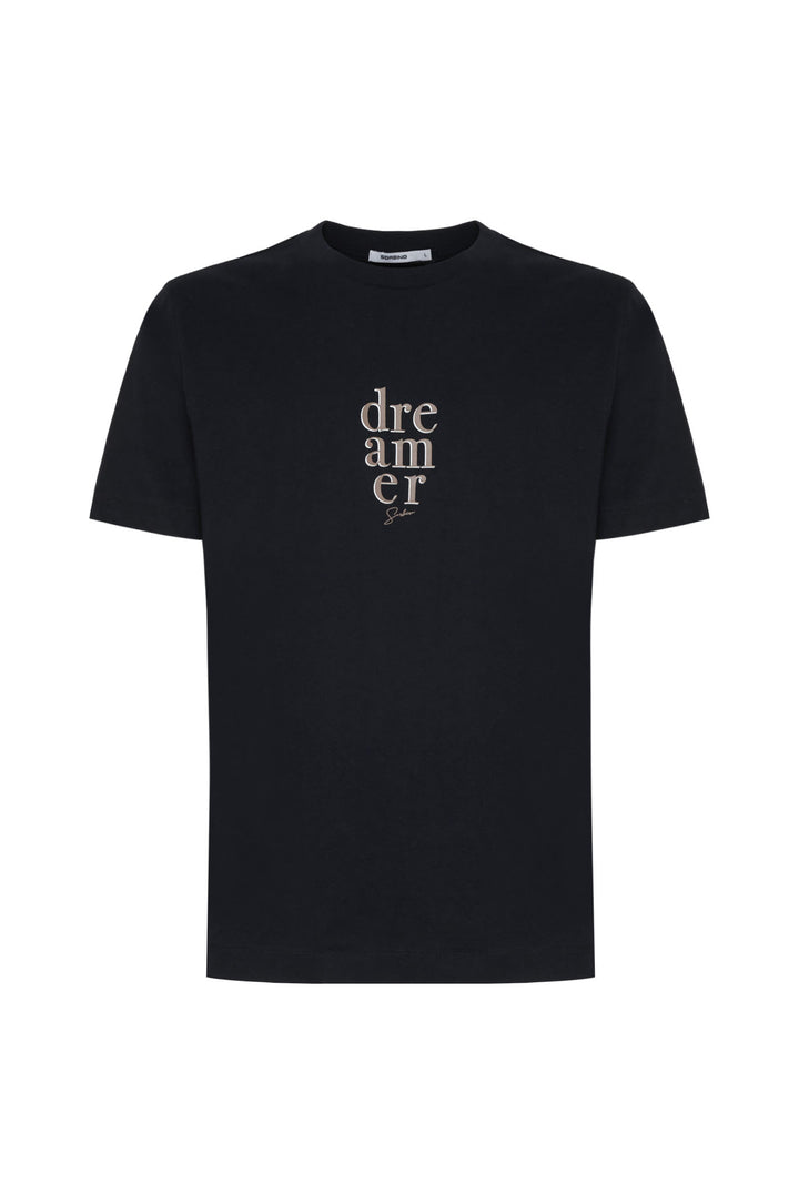 T-shirt con stampa|Colore:Nero