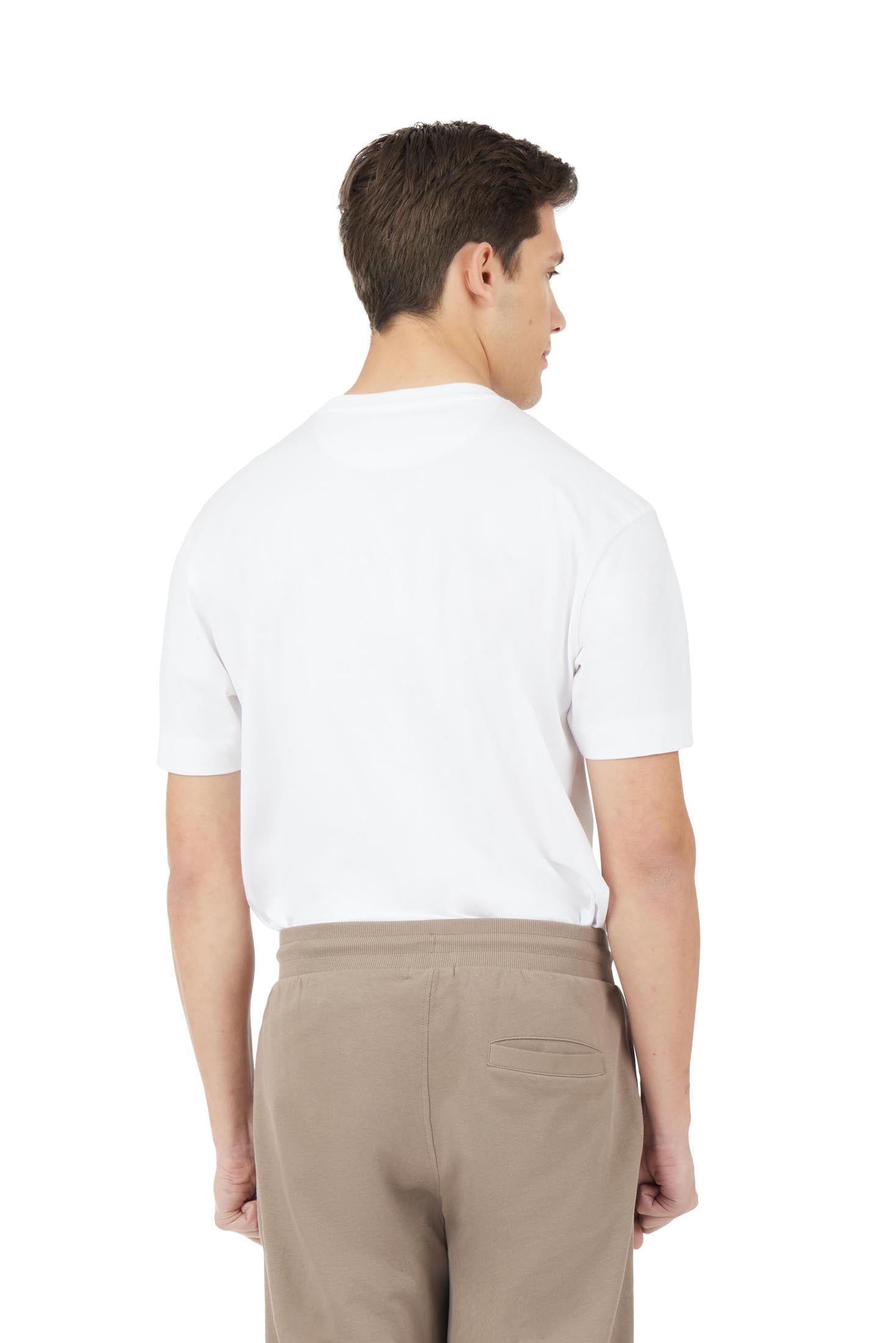 T-shirt comfort fit con taschino|Colore:Bianco