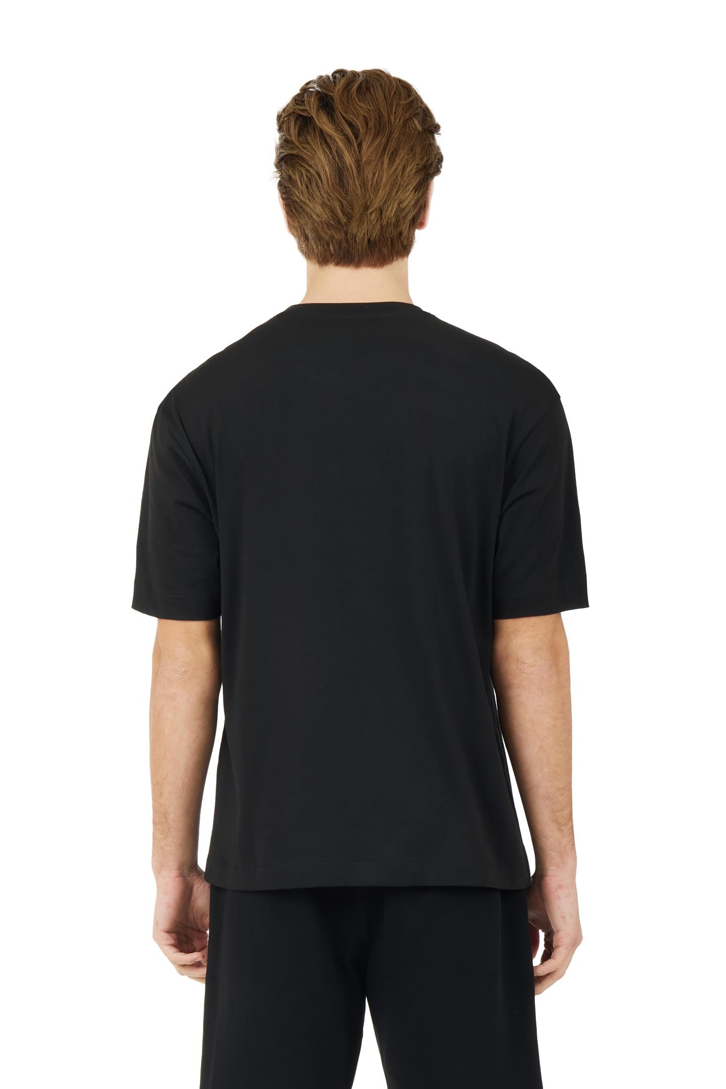 T-shirt comfort fit con taschino|Colore:Nero