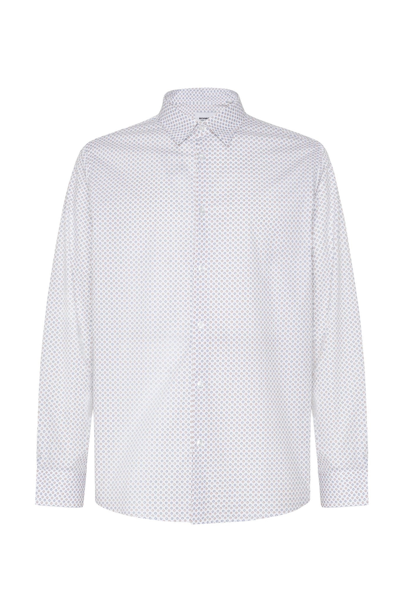 Camicia regular fit micro fantasia|Colore:Blu