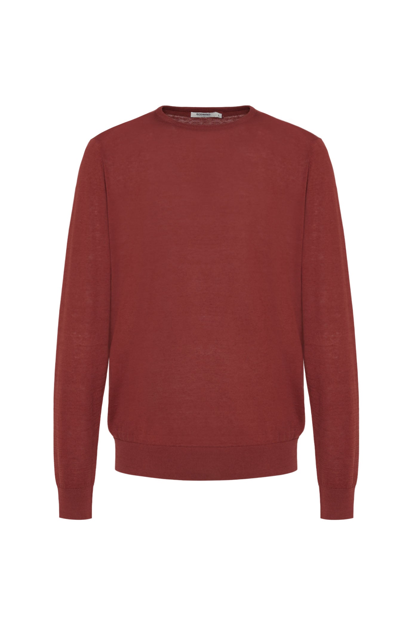 Pullover leggero misto lino seta|Colore:Terracotta