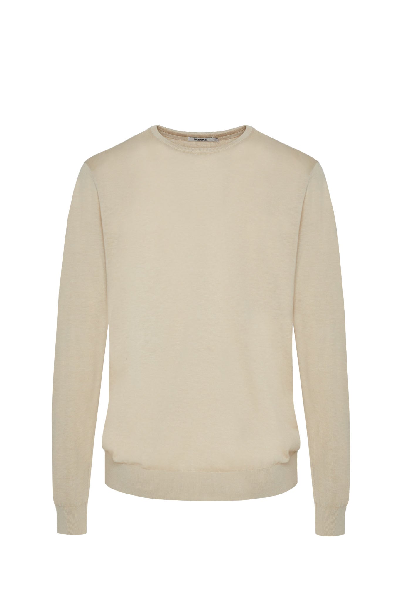 Pullover leggero misto lino seta|Colore:Beige