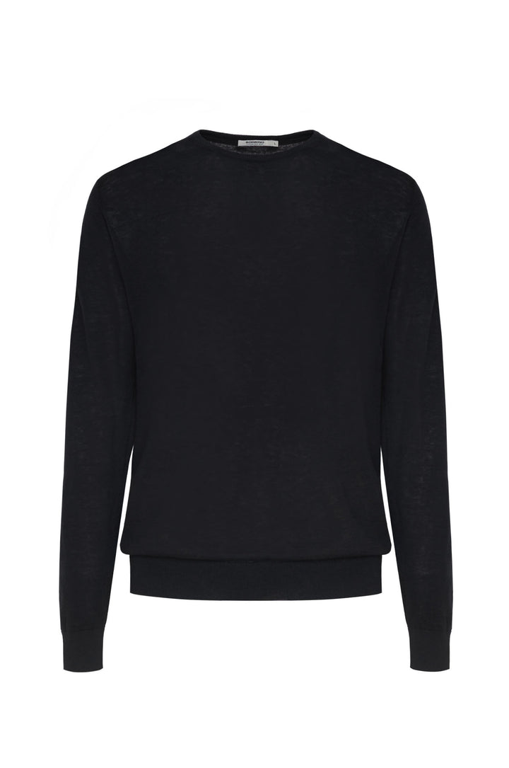 Pullover leggero misto lino seta|Colore:Nero