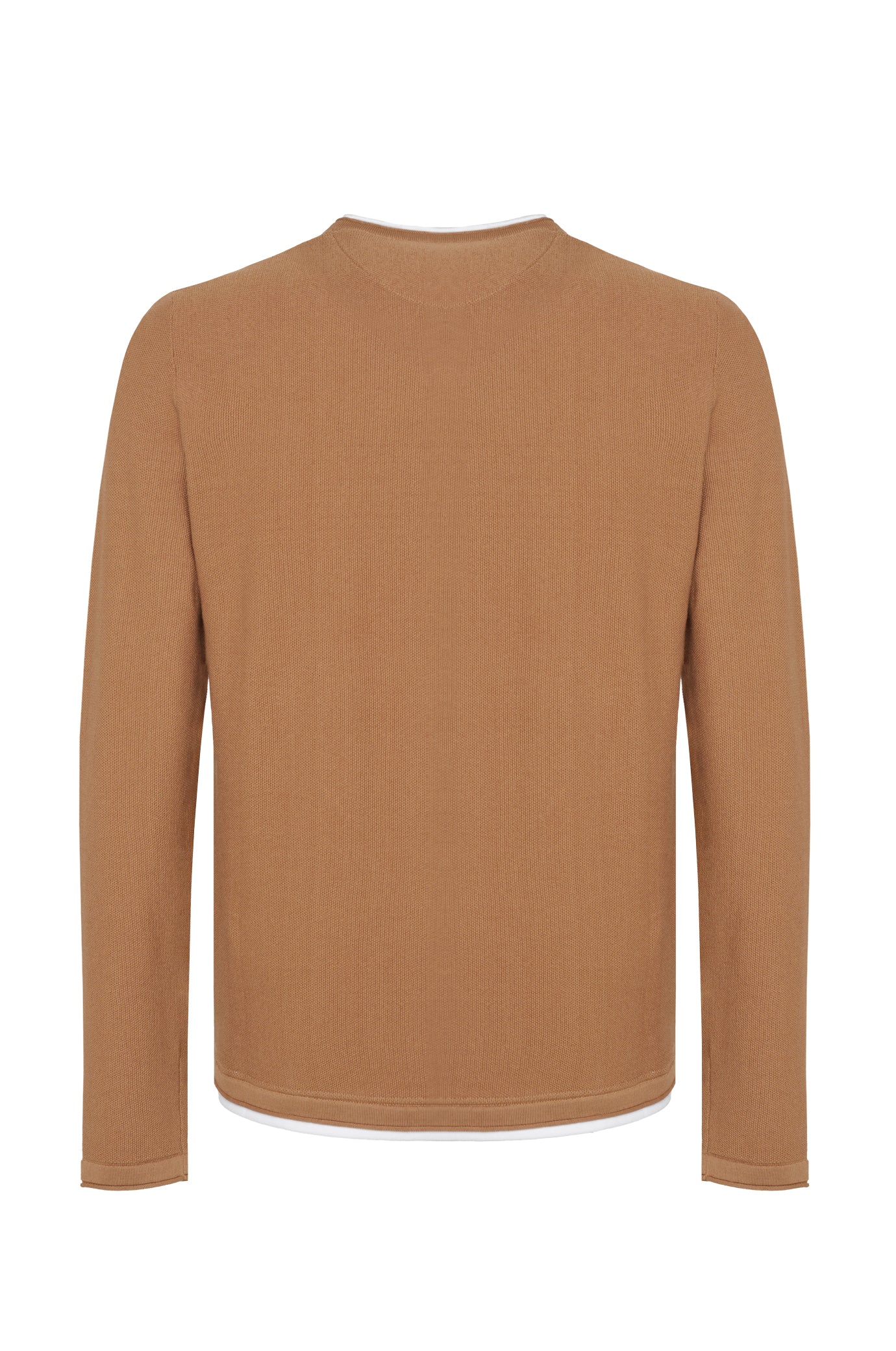 Pullover leggero effetto doppia maglia|Colore:Cammello
