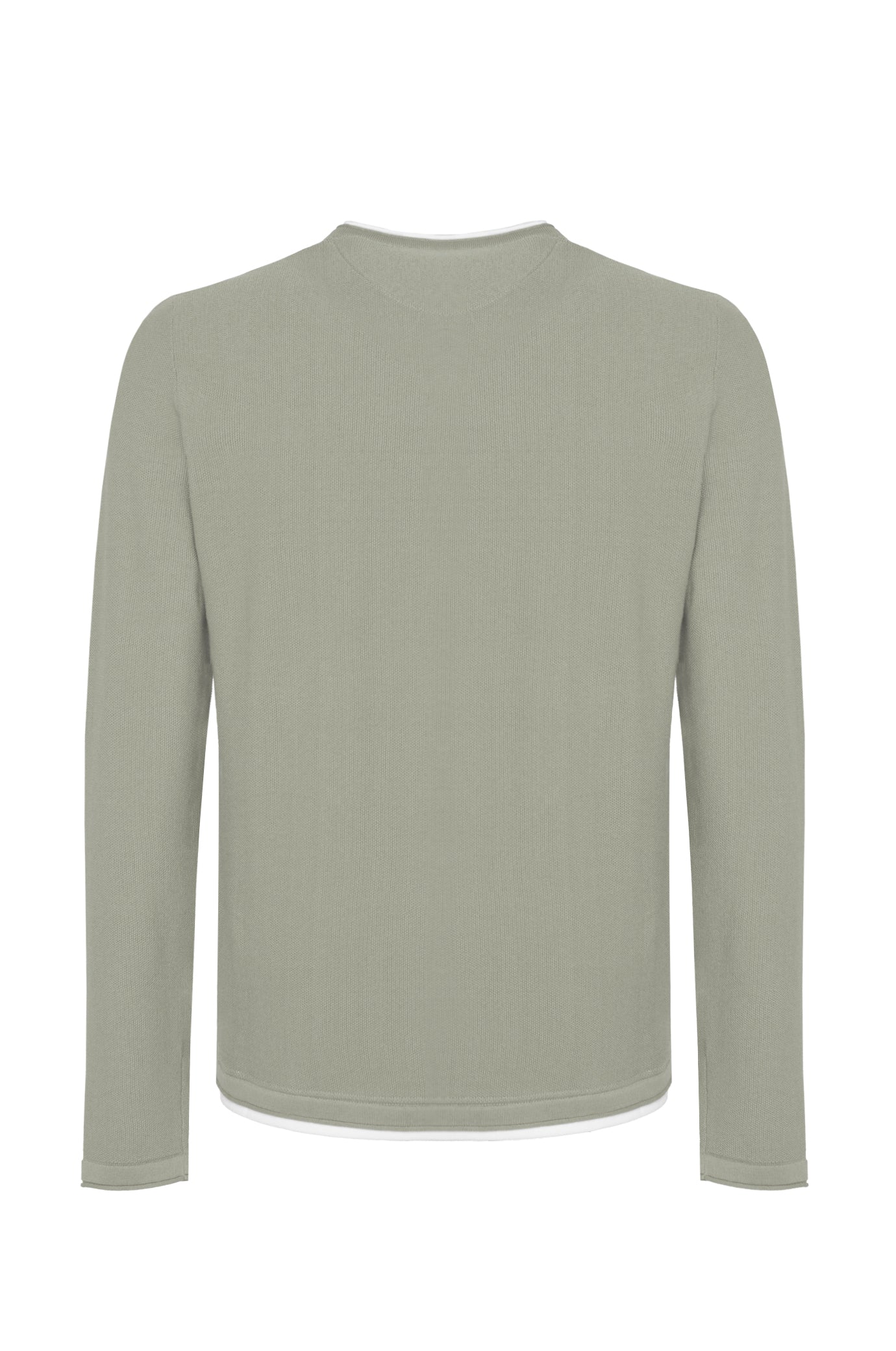 Pullover leggero effetto doppia maglia|Colore:Salvia