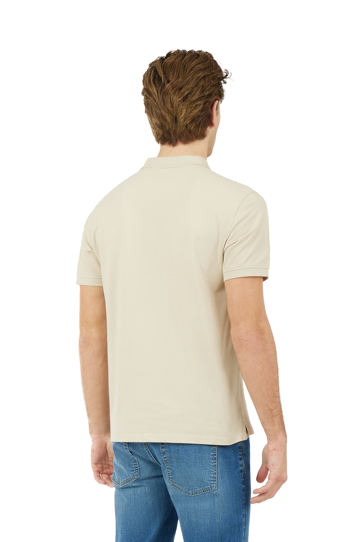 Polo con ricamo basic|Colore:Beige