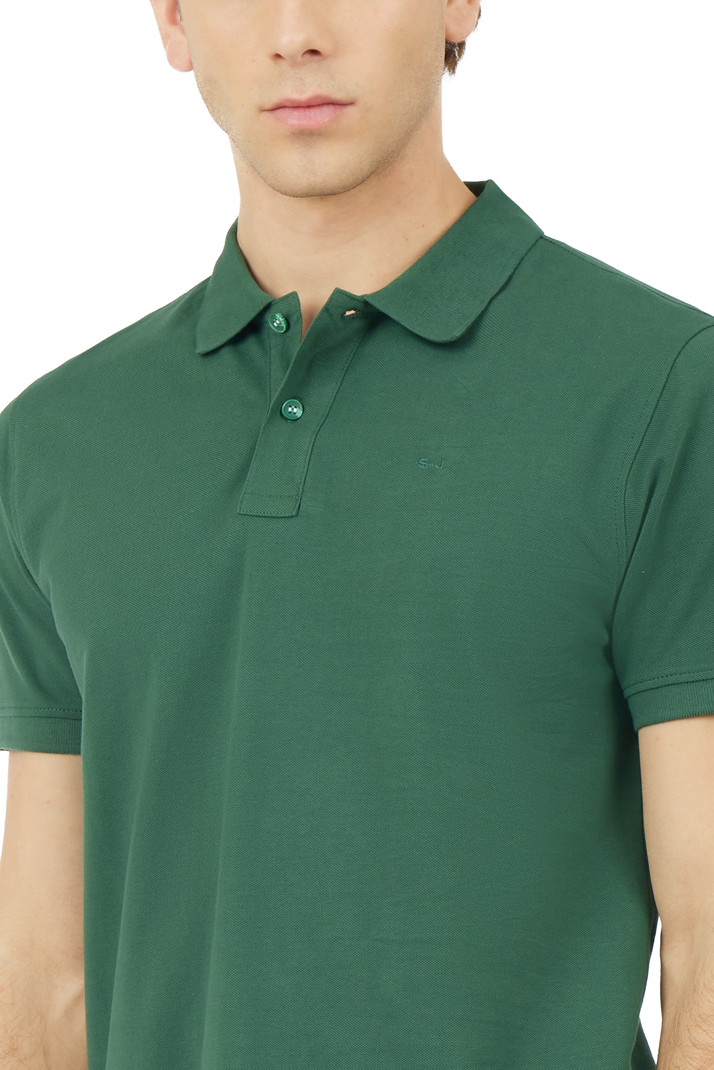 Polo con ricamo basic|Colore:Bosco
