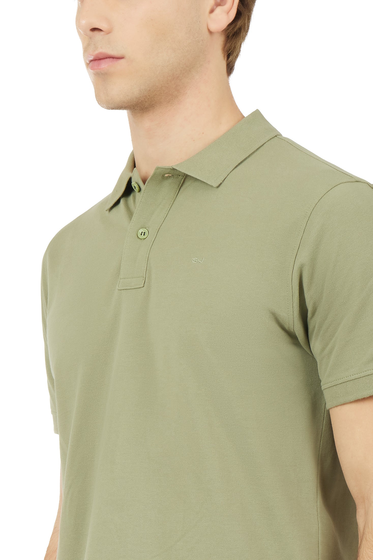 Polo con ricamo basic|Colore:Salvia