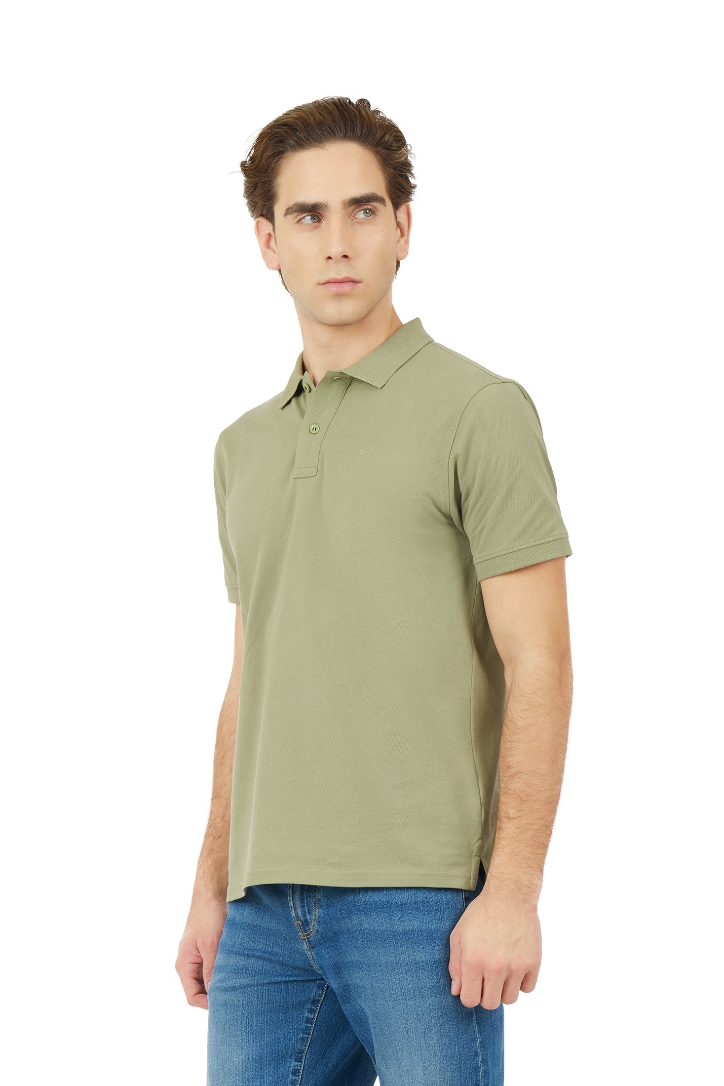 Polo con ricamo basic|Colore:Salvia