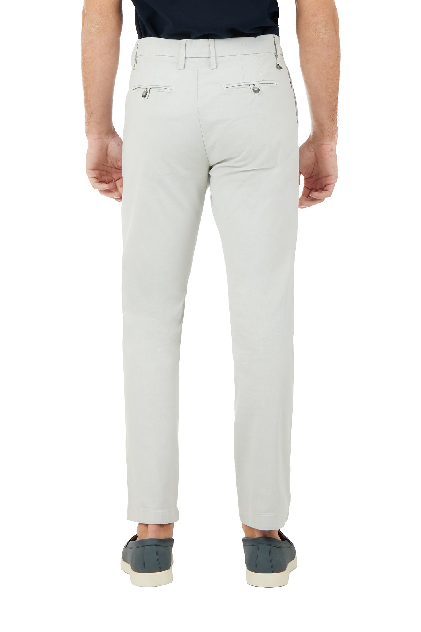 Pantaloni chinos slim fit dobby tinto filo|Colore:Crema