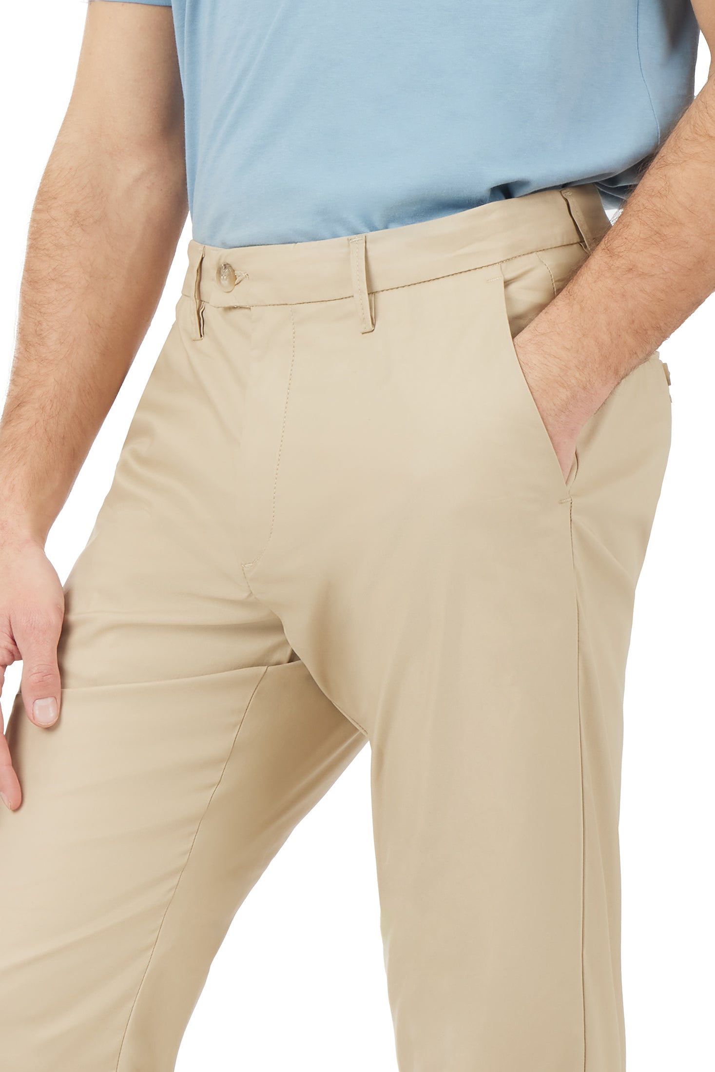 Pantaloni chinos regular fit tecnici tino filo|Colore:Beige