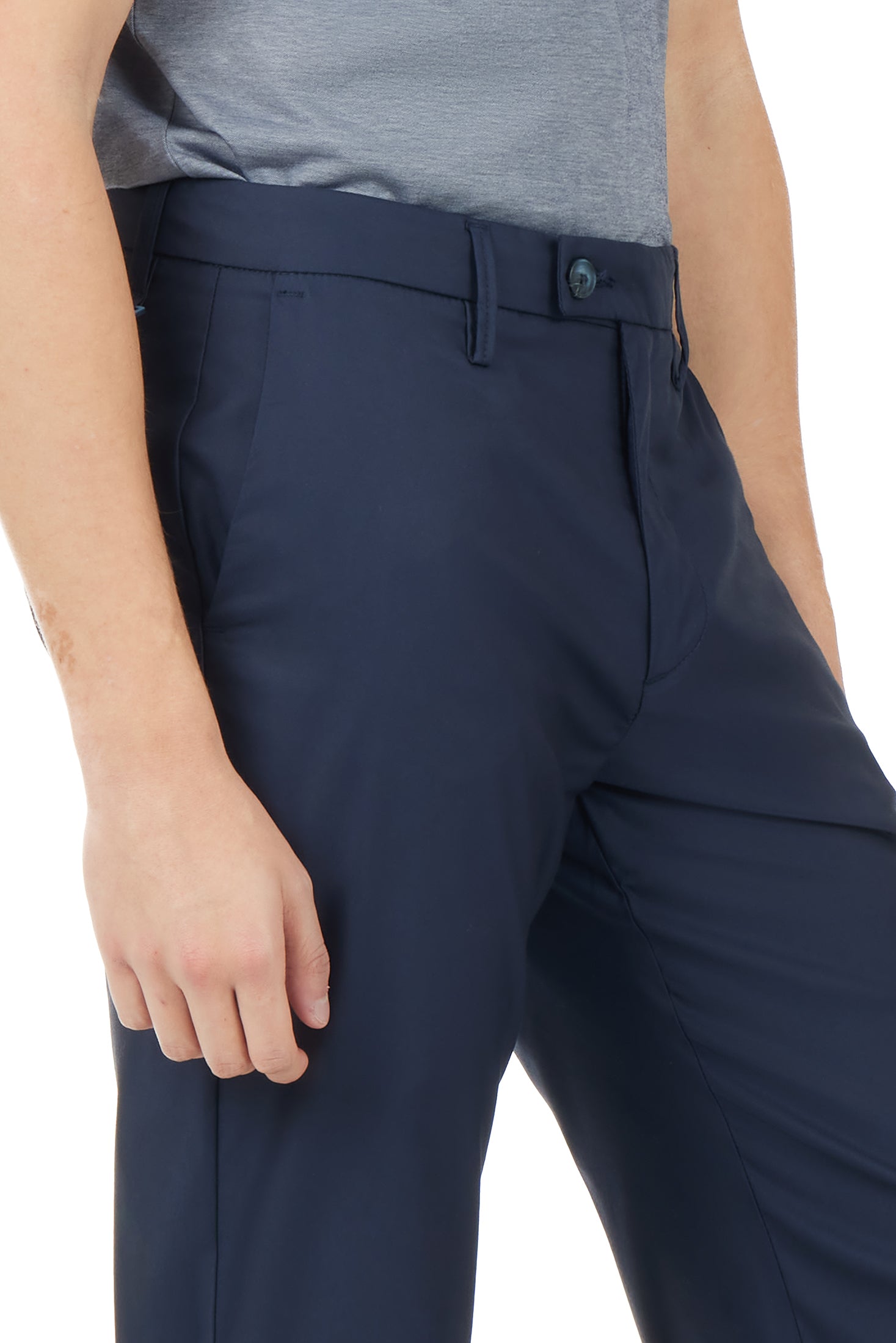 Pantaloni chinos regular fit tecnici tino filo|Colore:Blu/navy