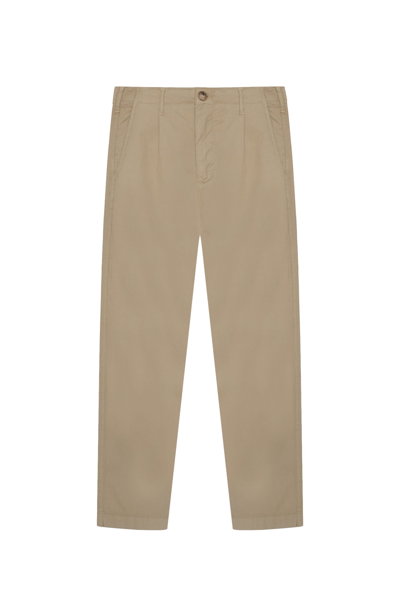 Pantaloni chinos drop crotch dobby|Colore:Beige