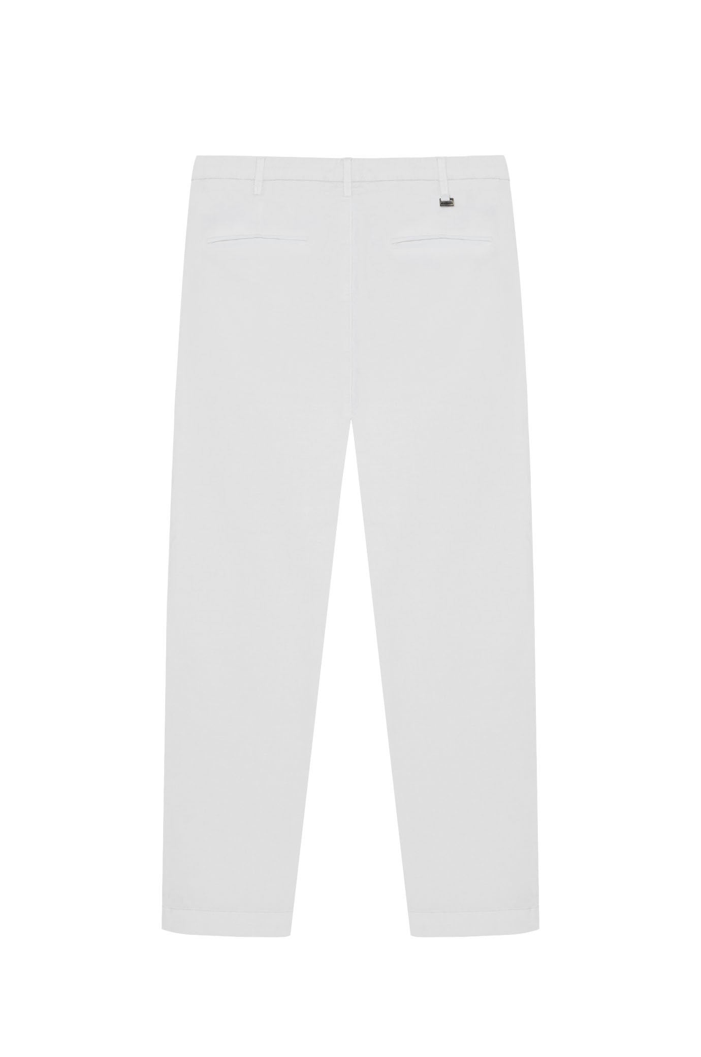 Pantaloni chinos drop crotch dobby|Colore:Bianco