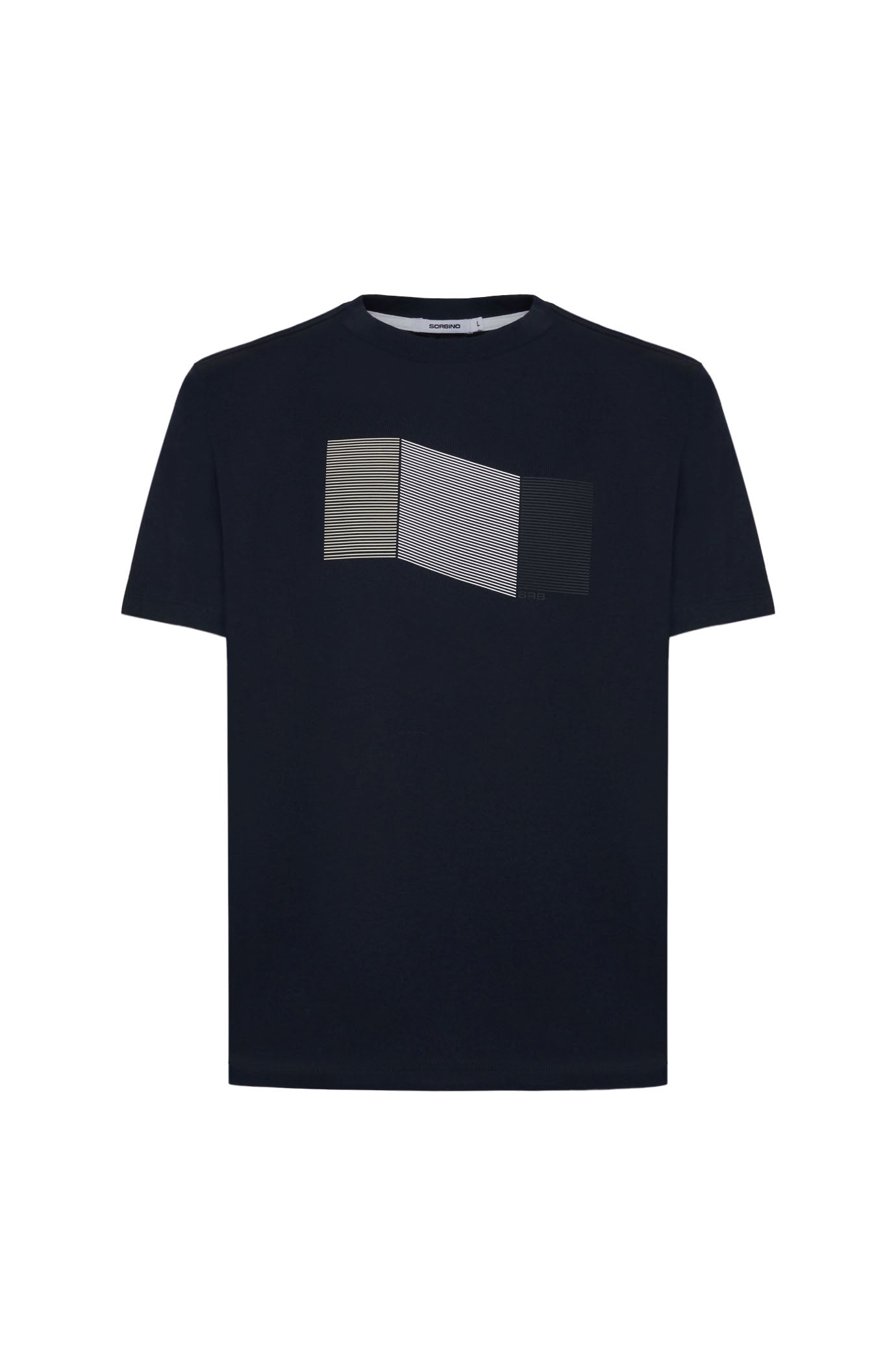 T-shirt con stampa|Colore:Blu/navy
