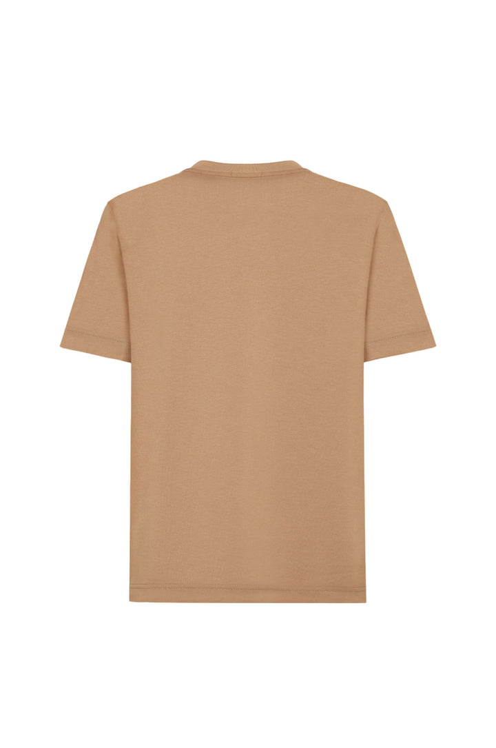 T-shirt con stampa|Colore:Cammello