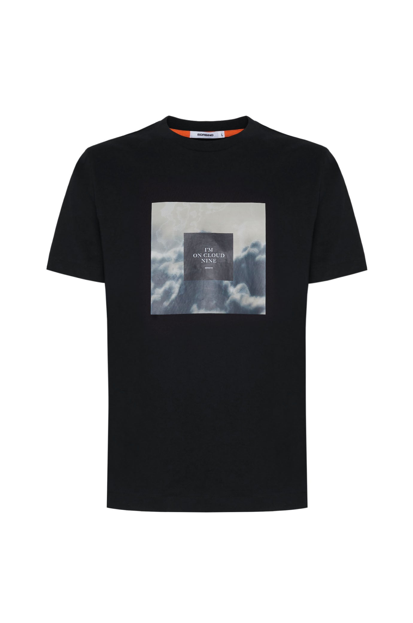 T-shirt con stampa|Colore:Nero