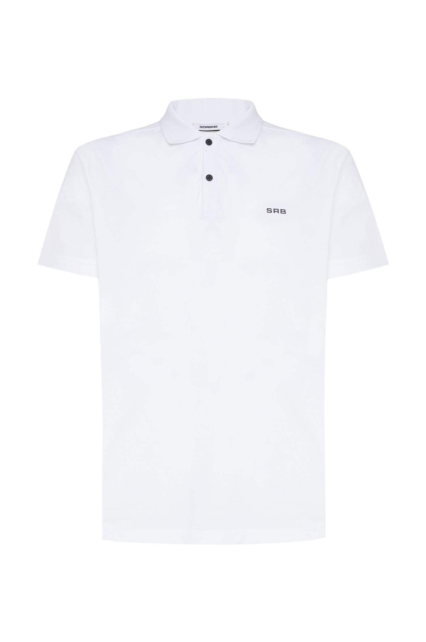 Polo con logo SRB|Colore:Bianco