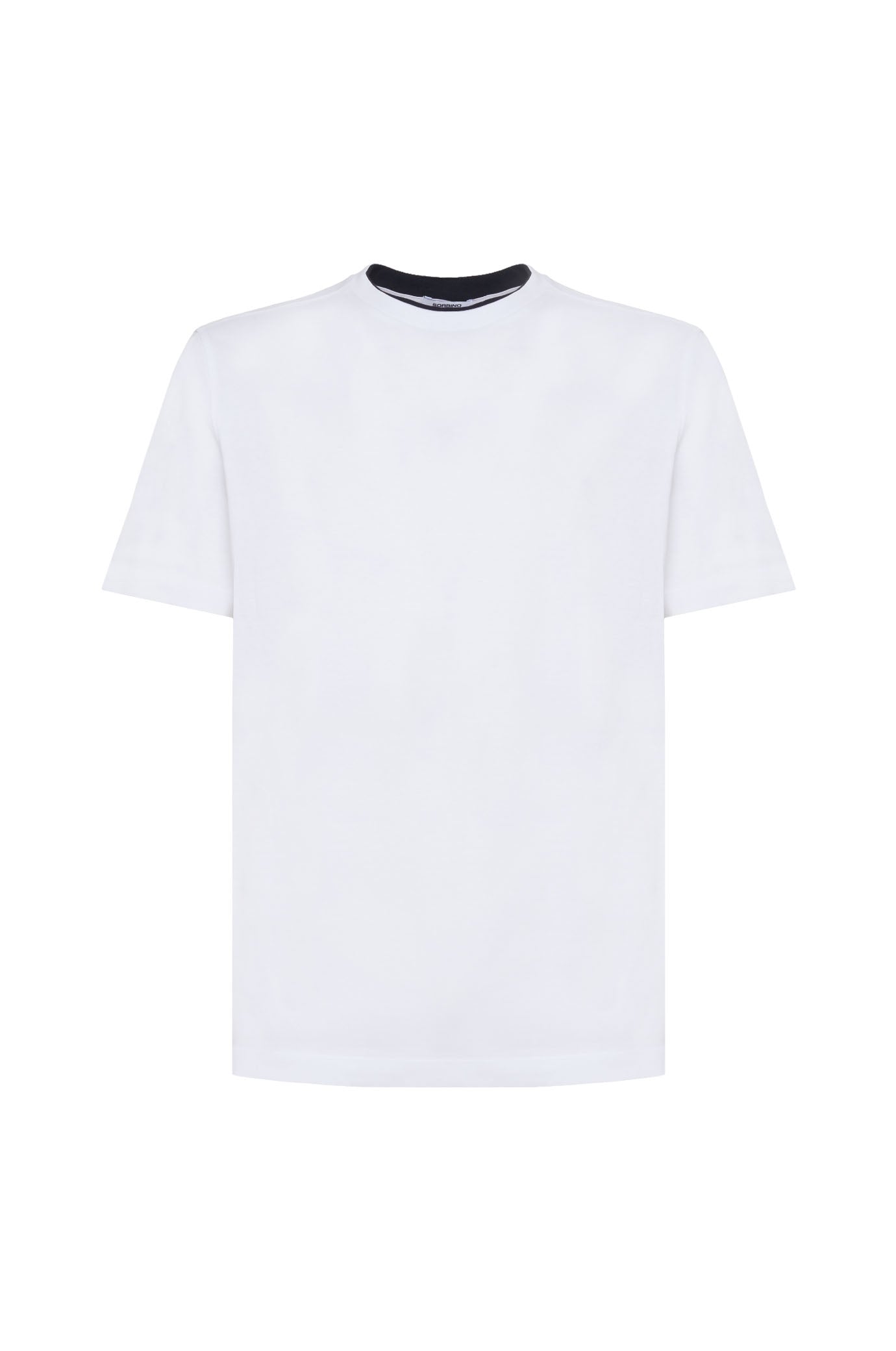 T-shirt con effetto doppia maglia|Colore:Bianco