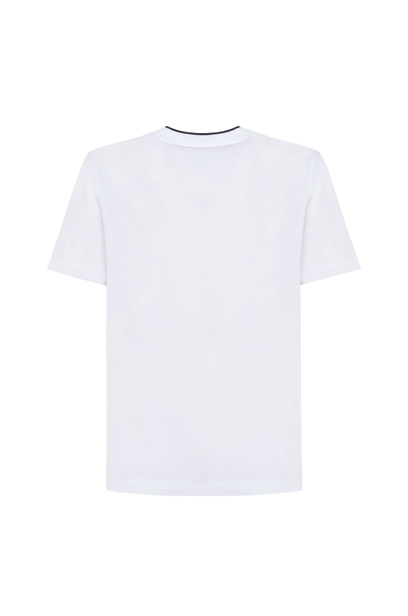 T-shirt con effetto doppia maglia|Colore:Bianco
