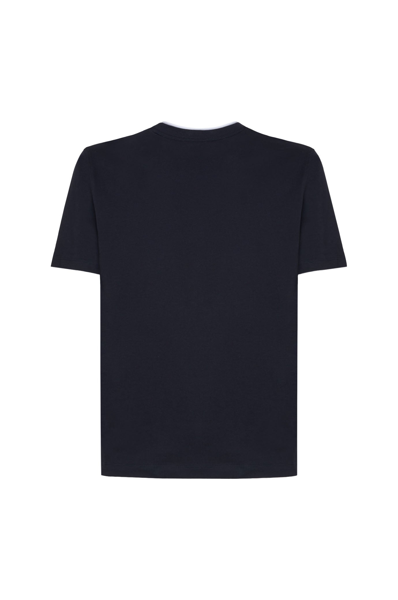 T-shirt con effetto doppia maglia|Colore:Blu/navy