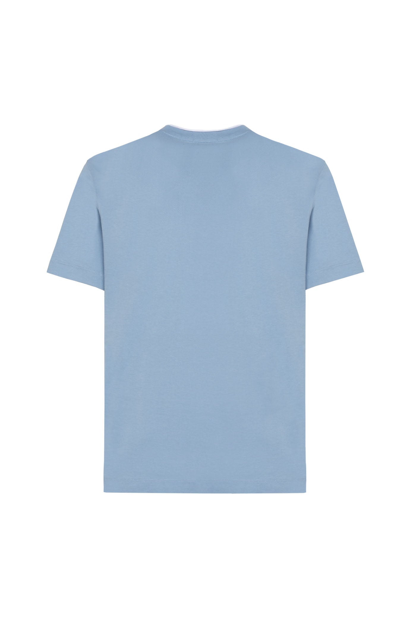 T-shirt con effetto doppia maglia|Colore:Denim