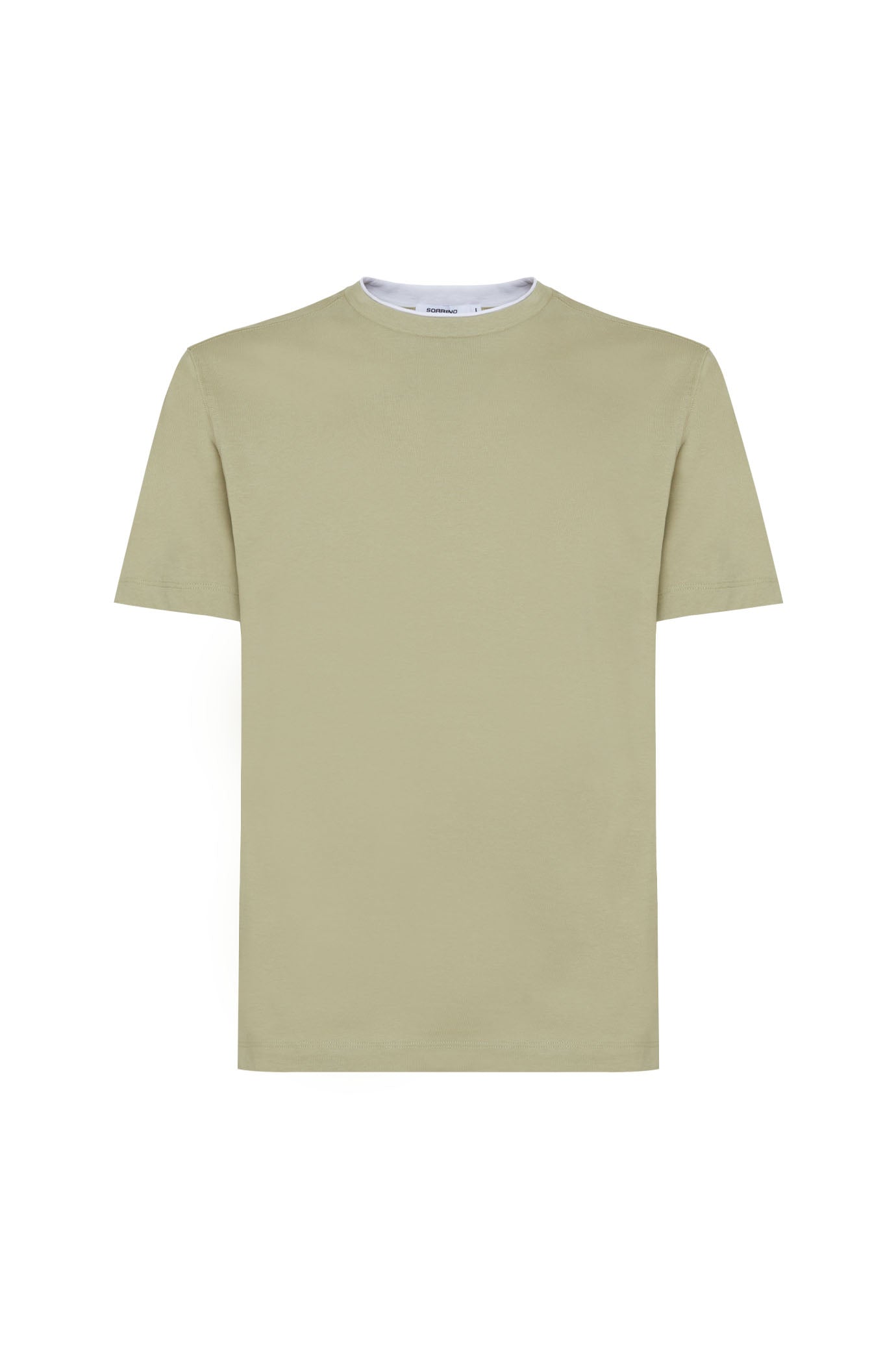 T-shirt con effetto doppia maglia|Colore:Salvia