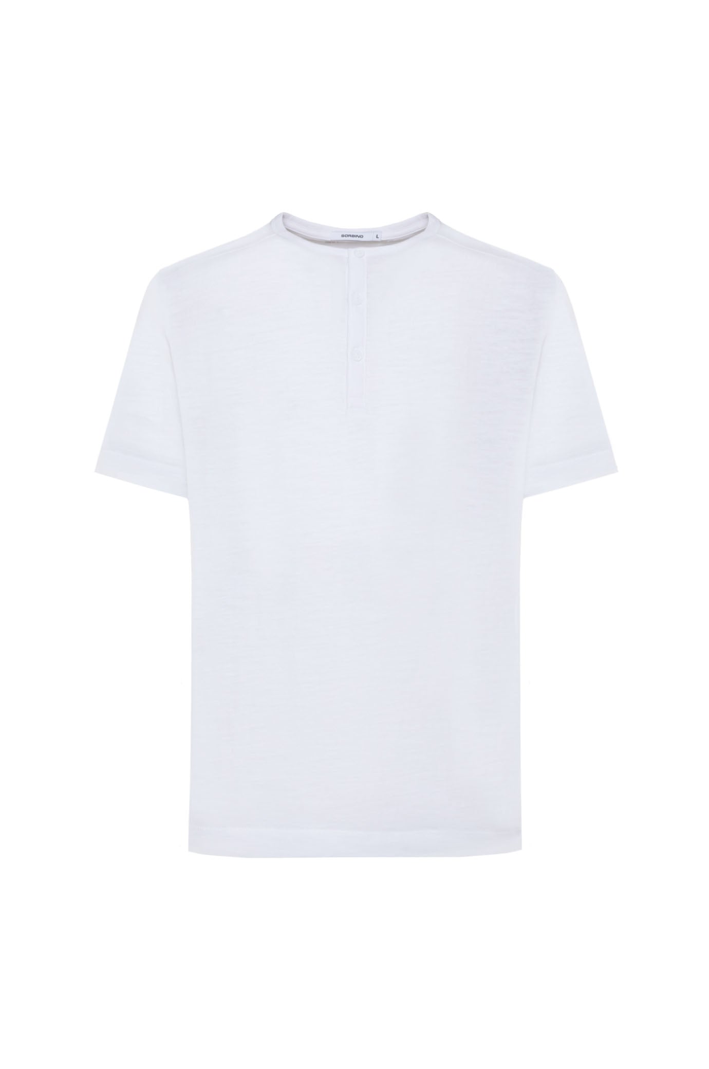 T-shirt serafino cotone mercerizzato|Colore:Bianco