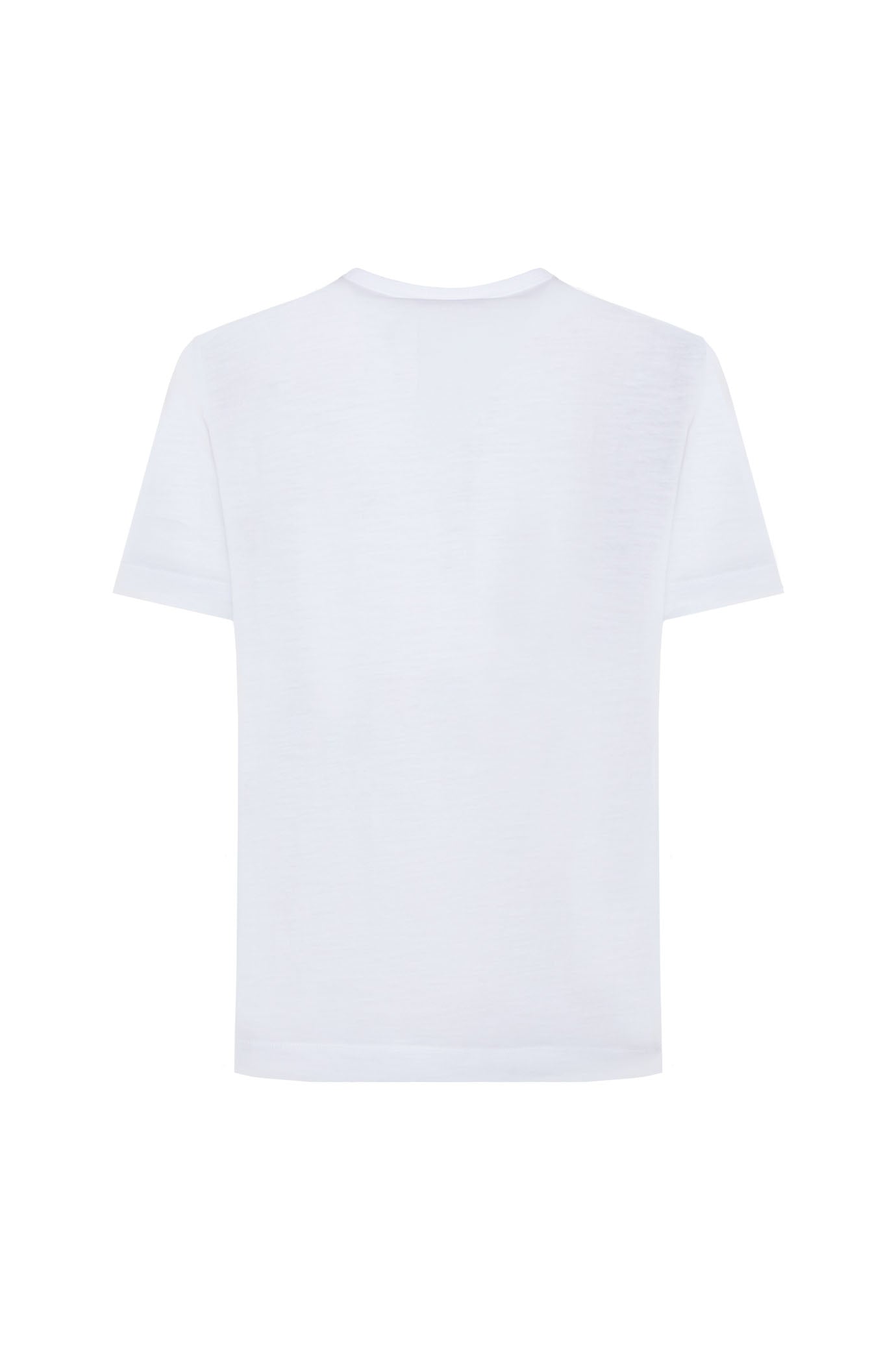 T-shirt serafino cotone mercerizzato|Colore:Bianco