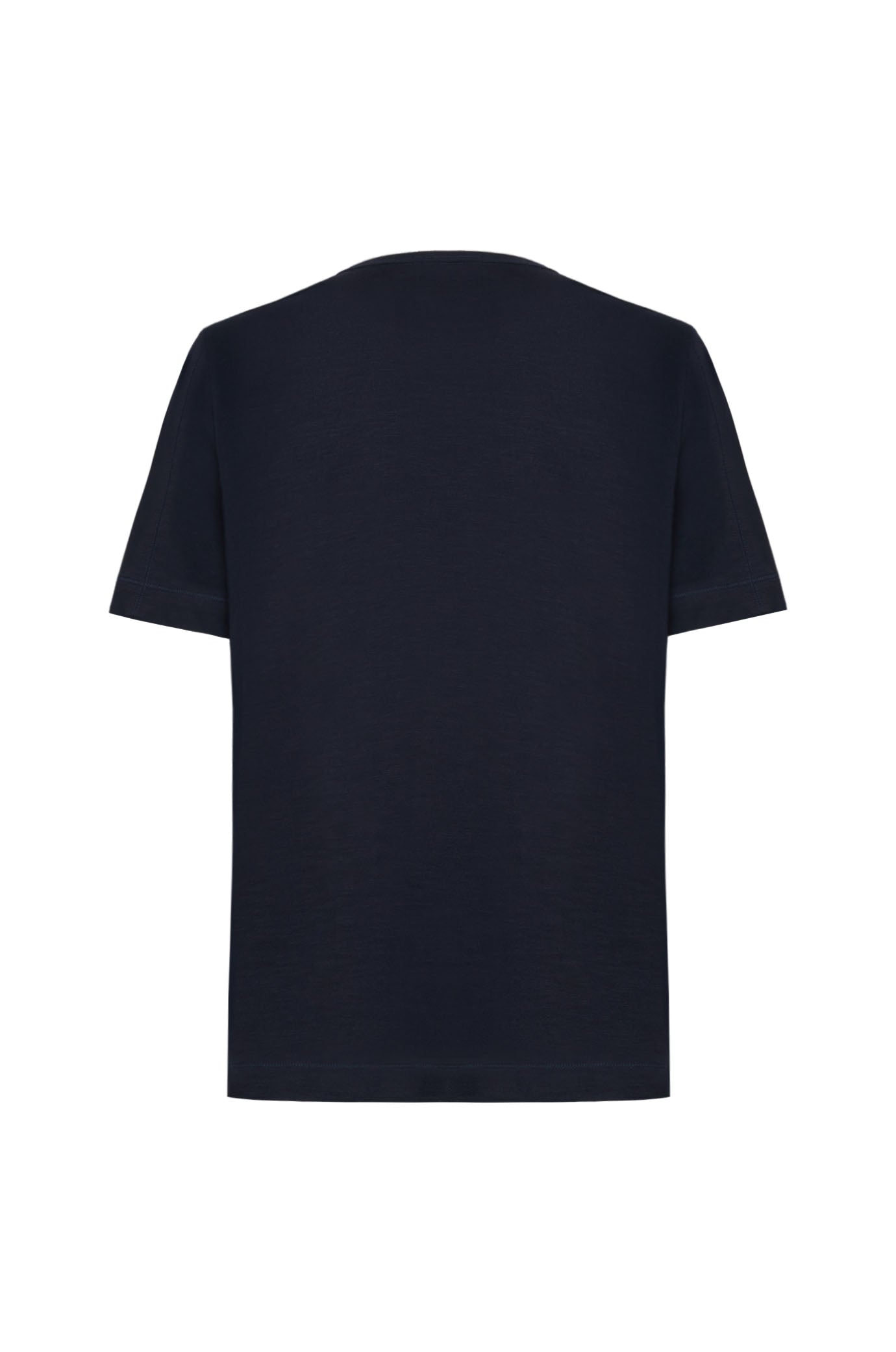 T-shirt serafino cotone mercerizzato|Colore:Blu/navy