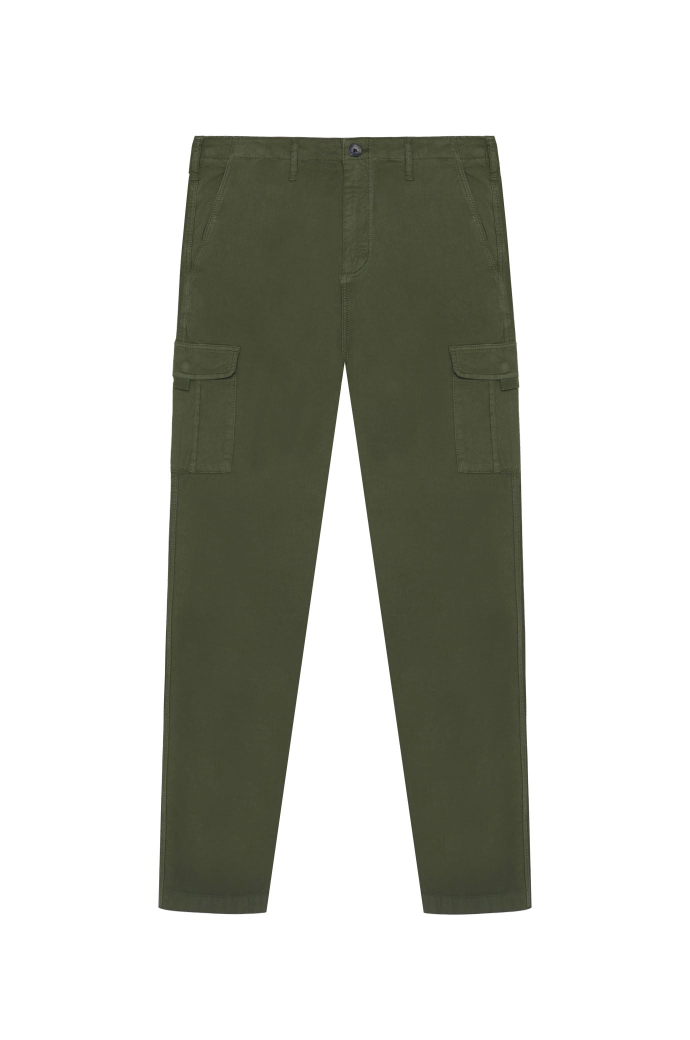 Pantaloni chinos cargo |Colore:Militare