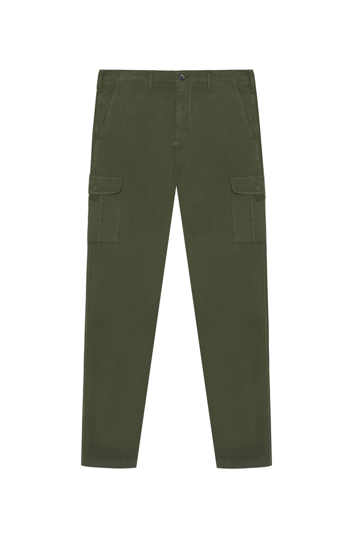 Pantaloni chinos cargo |Colore:Militare