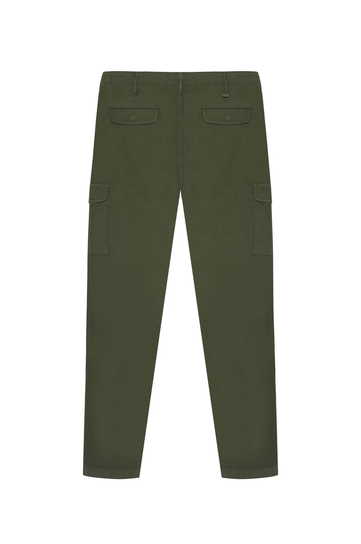 Pantaloni chinos cargo |Colore:Militare