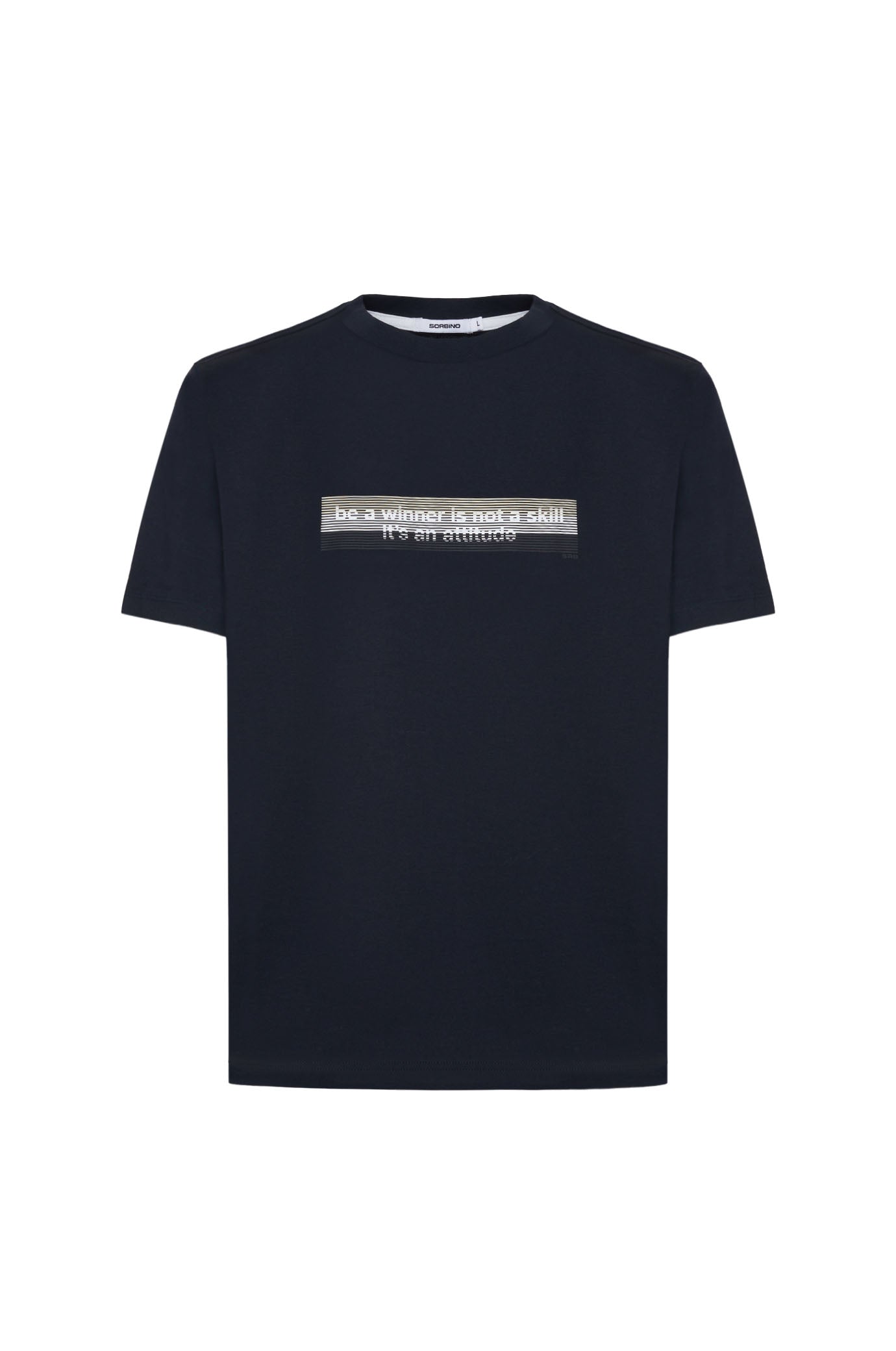 T-shirt con stampa|Colore:Blu/navy