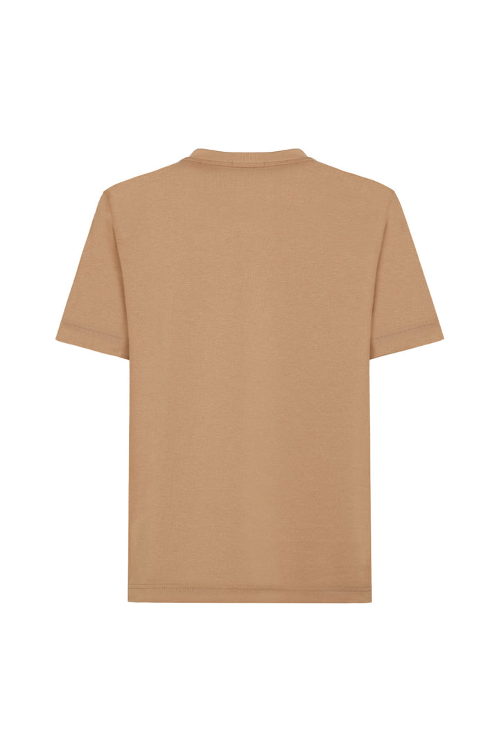 T-shirt con stampa|Colore:Cammello