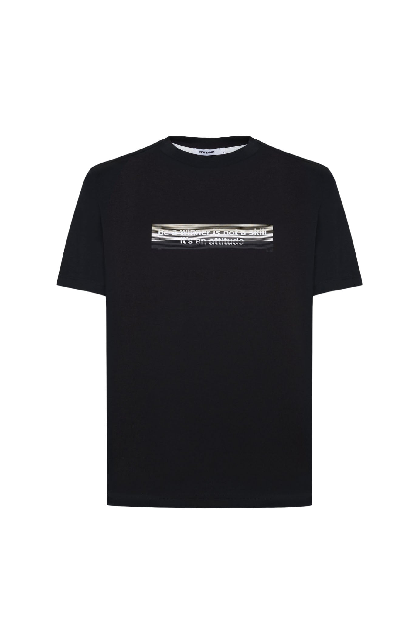 T-shirt con stampa|Colore:Nero