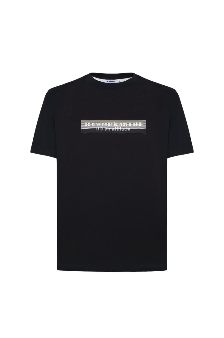 T-shirt con stampa|Colore:Nero