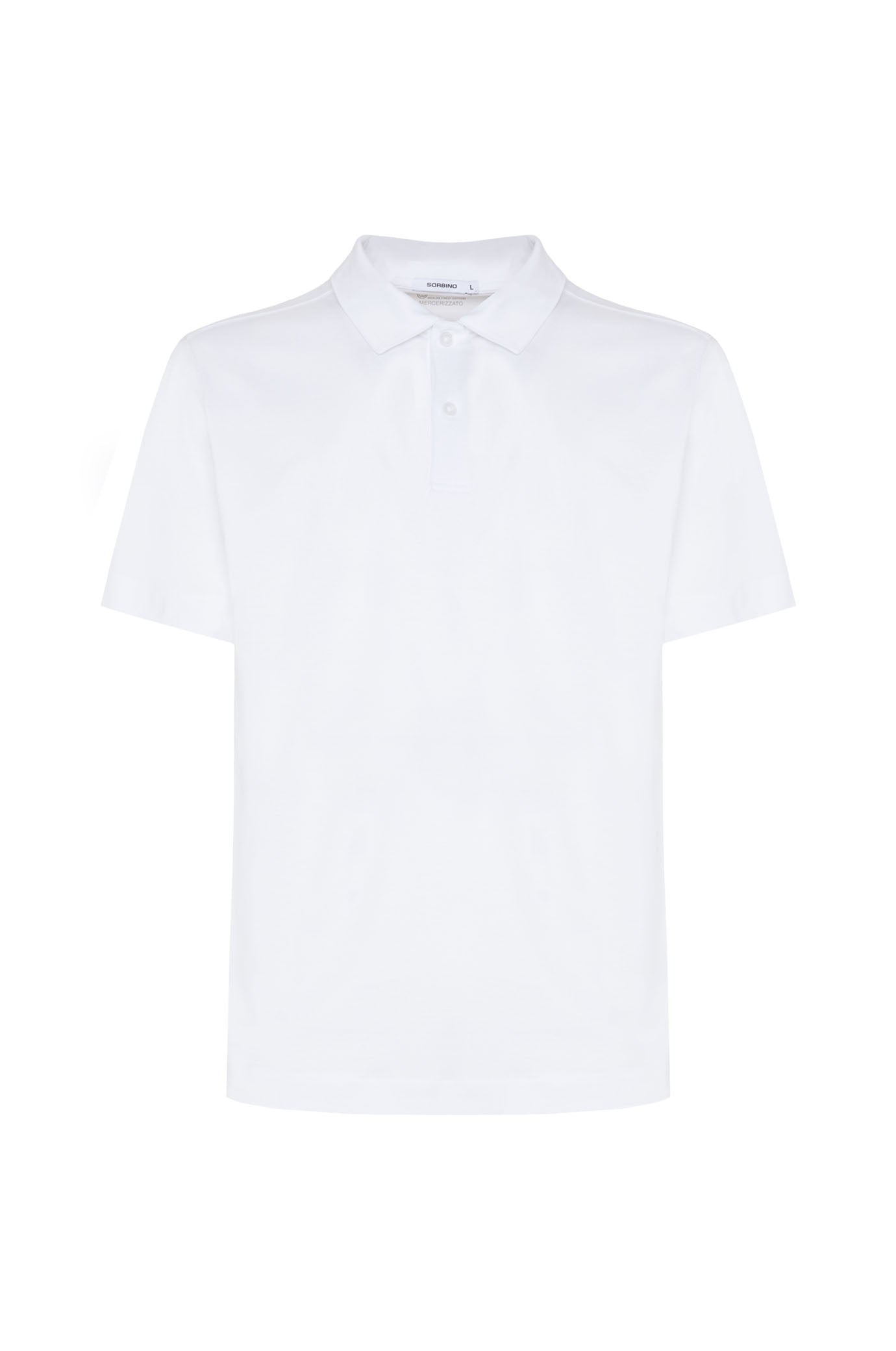 Polo in cotone mercerizzato|Colore:Bianco