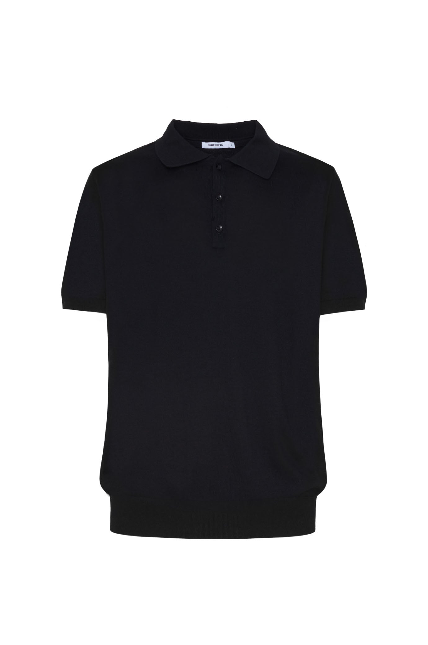 Polo in maglia basic|Colore:Nero