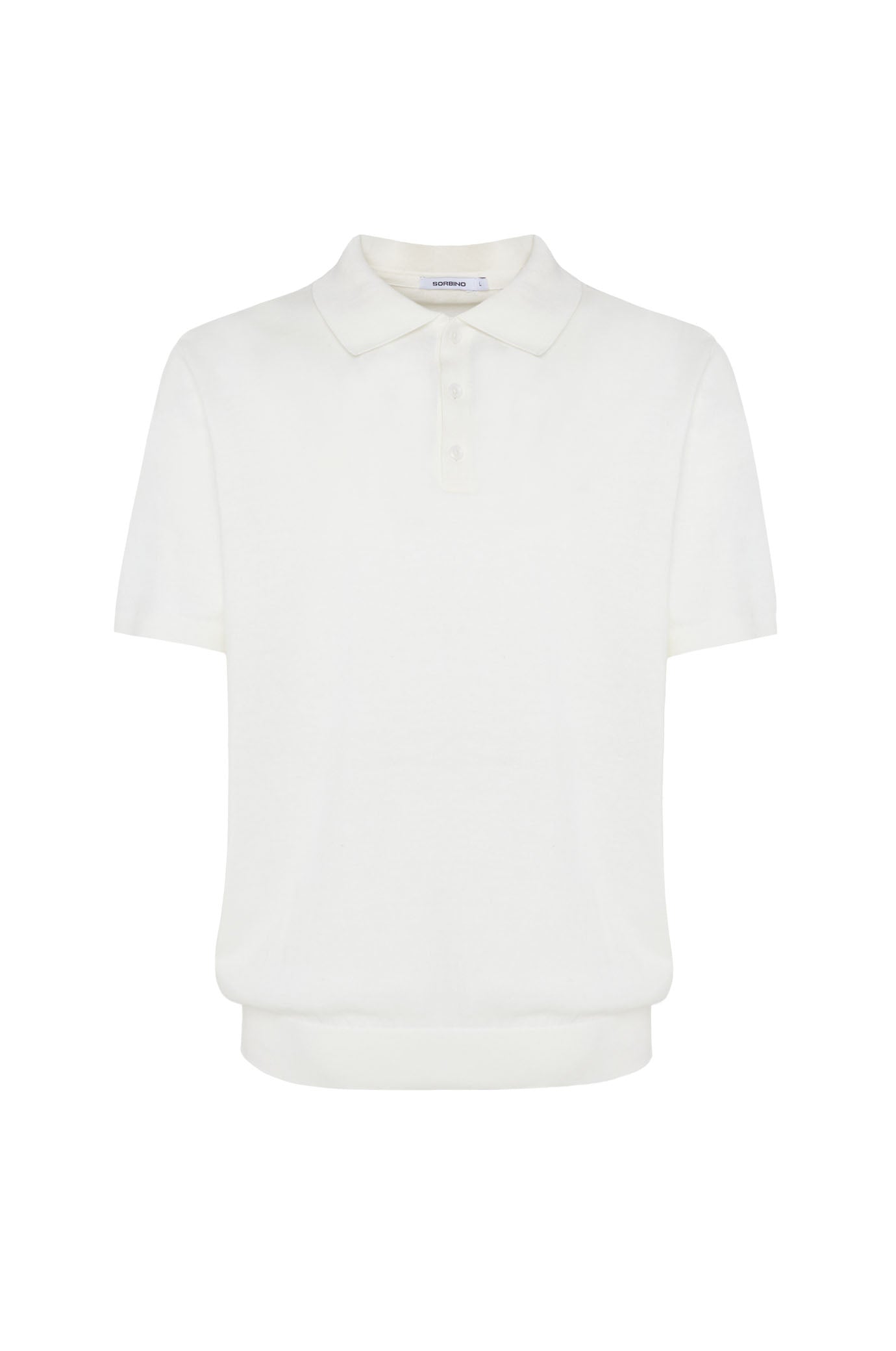 Polo in maglia basic|Colore:Off white