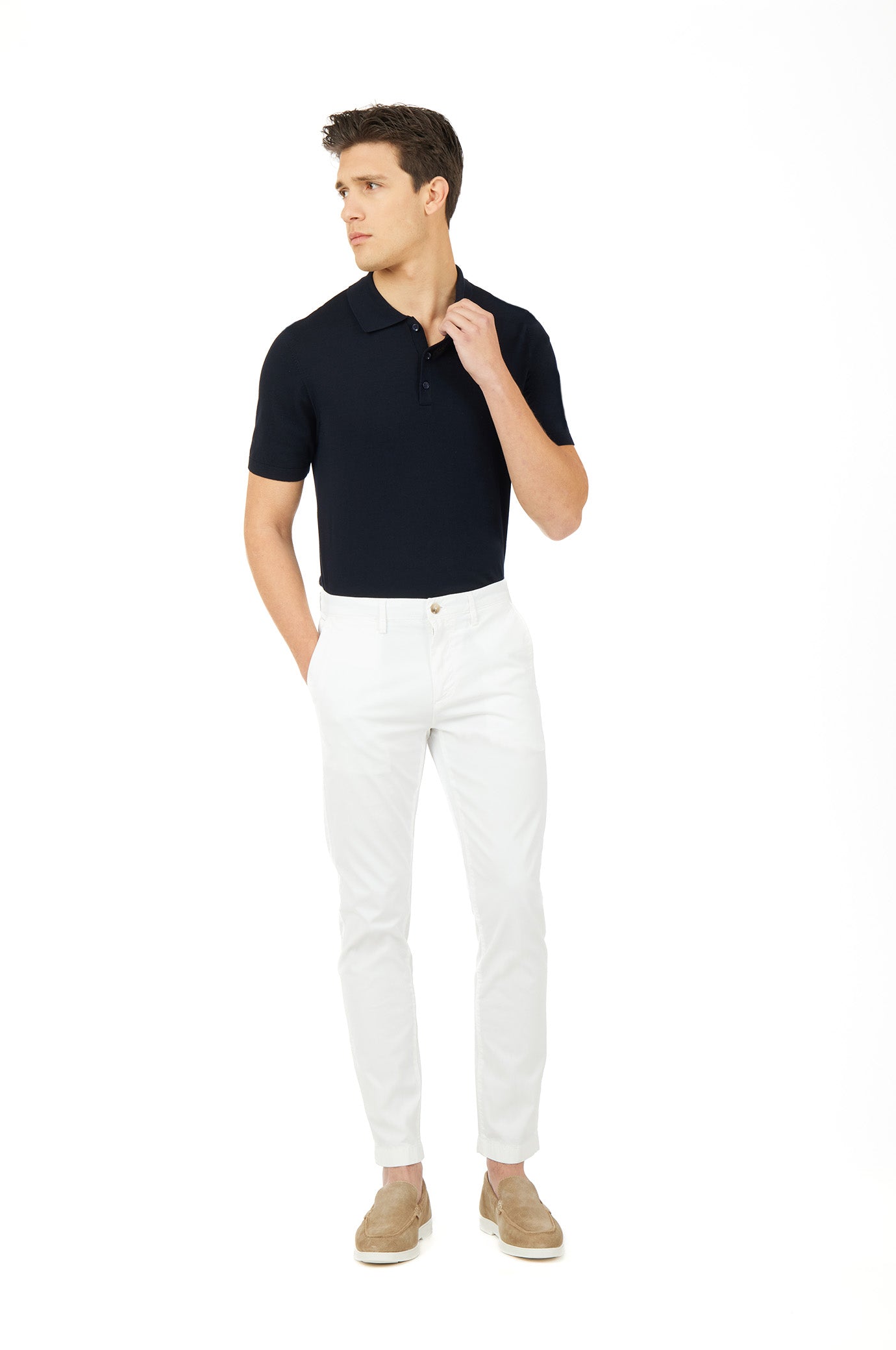 Polo in maglia basic|Colore:Blu/navy