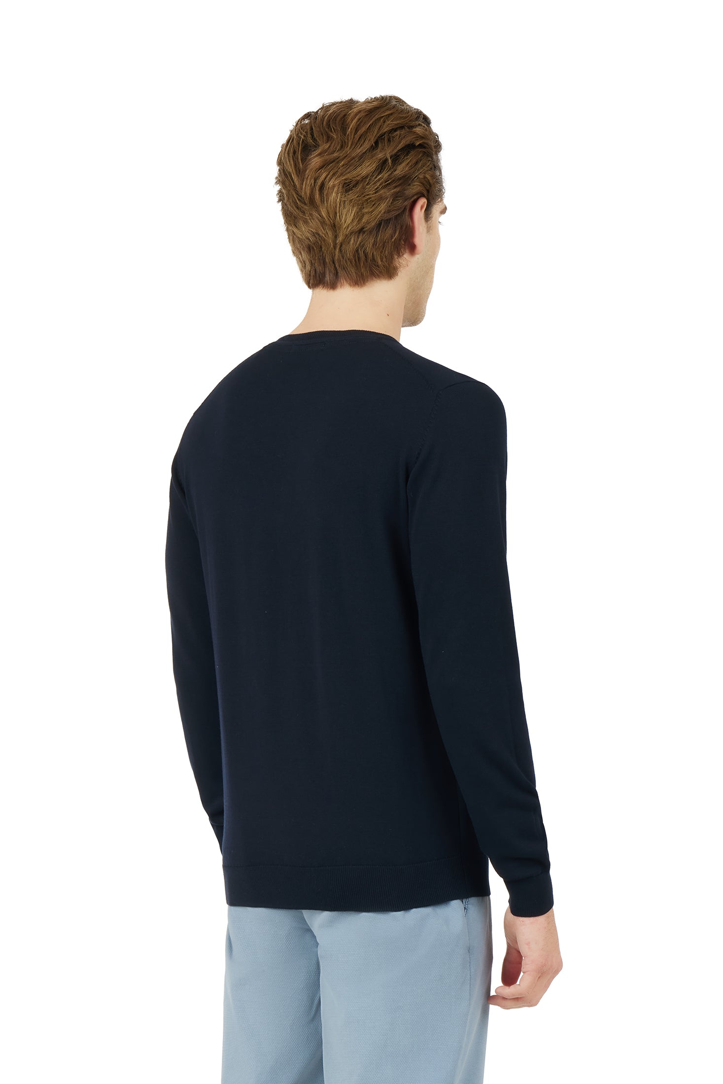 Pullover in cotone basic|Colore:Blu/navy