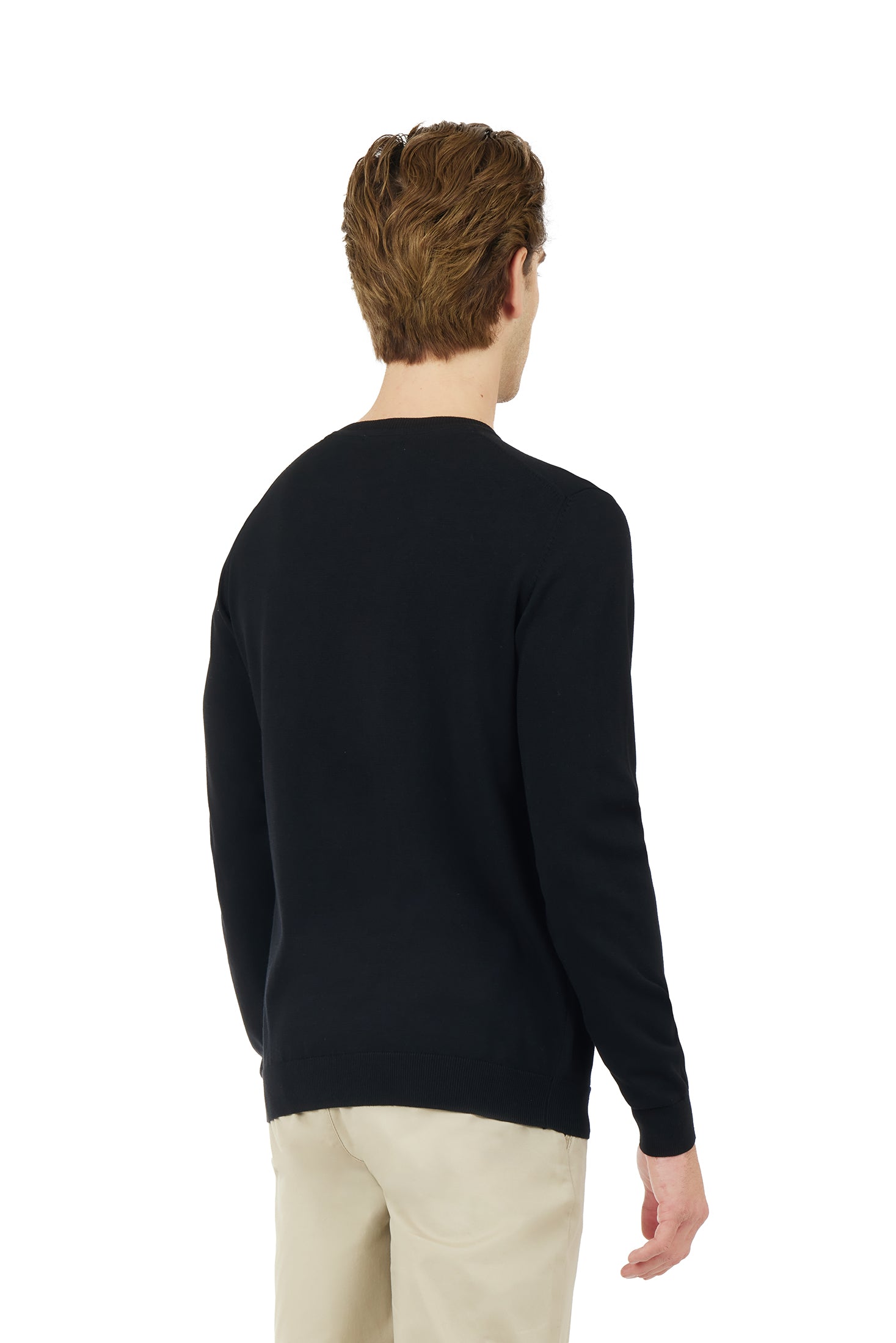Pullover in cotone basic|Colore:Nero